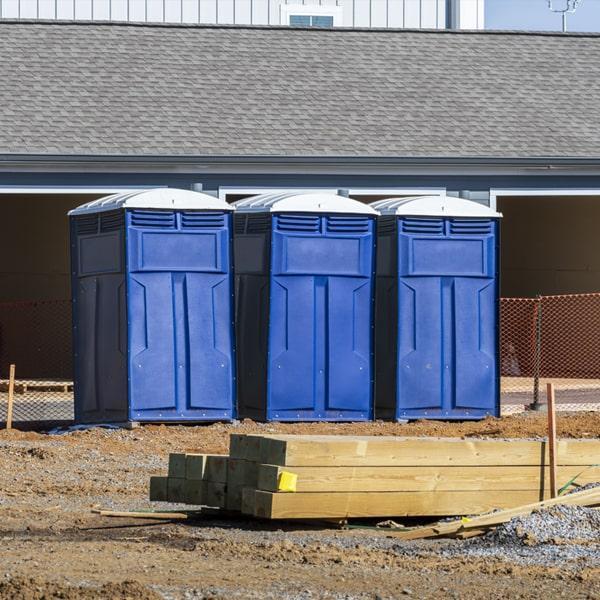 Heavy-duty construction site porta potty in Rogers, Arkansas