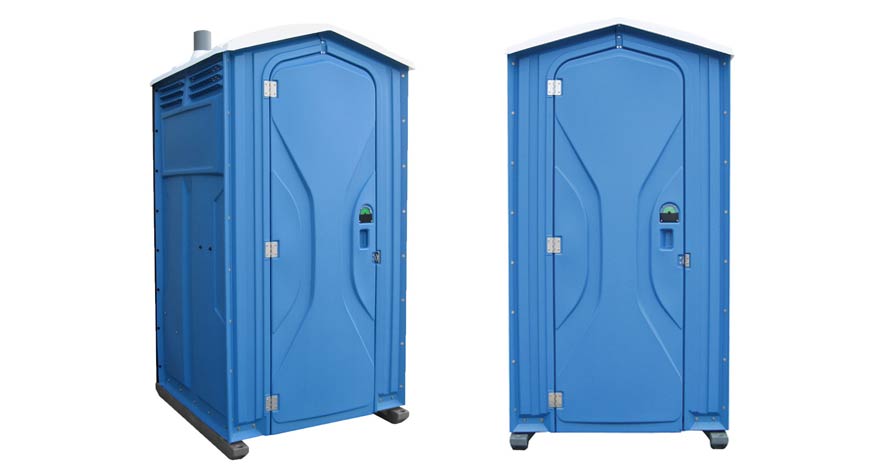 Long-term porta potty units on site in Rogers, Arkansas